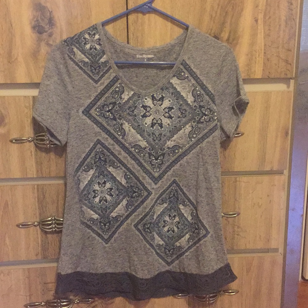 Blue pattern shirt